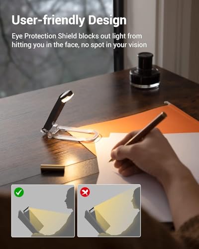 Luz de Leitura para Livro Mini Luminária Clip Recarregavel via USB Portatil Marcador de Livro Leitur