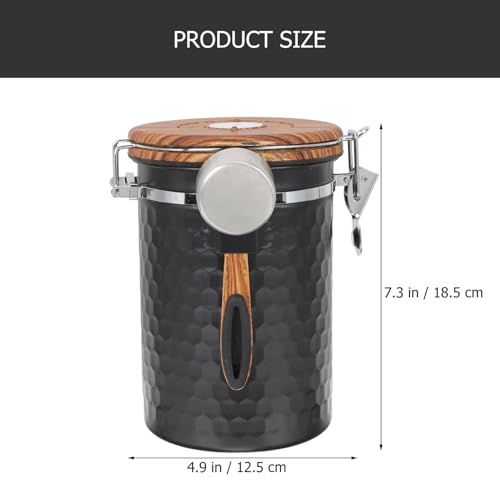 Contenedor hermético de acero para café BESPORTBLE miniatura 6