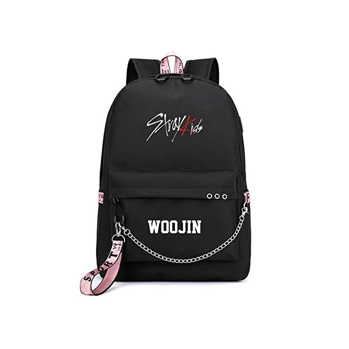 Buy Backpacks Korean Band Stray Kids CHANGBIN SEUNGMIN Women Backpack Canvas School Bags for