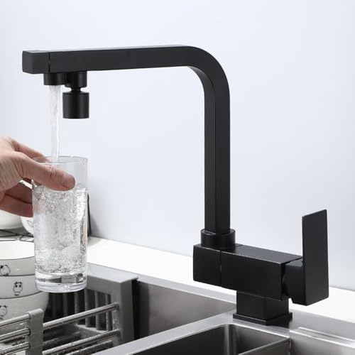 Robinet de cuisine à 3 voies pliable pour résoudre le manque d'espace
