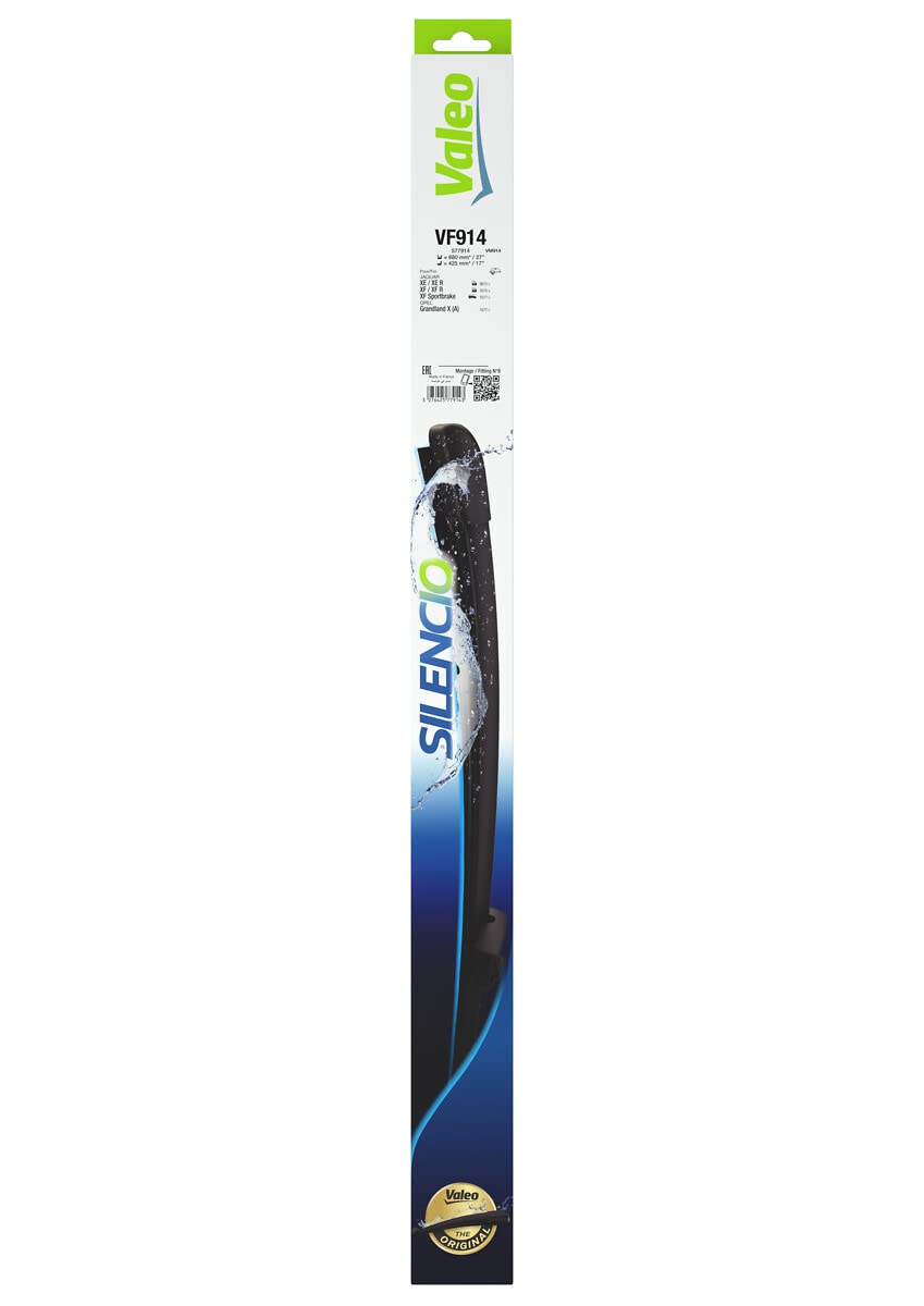 Valeo Silencio Flat Blade Set Silecek Seti Jaguar XE (2015 ve sonrası), Jaguar XF (2017 ve sonrası), Opel Grandland (2019-2021), Tesla Model S (2015 ve sonrası) (680+425 MM) 577914