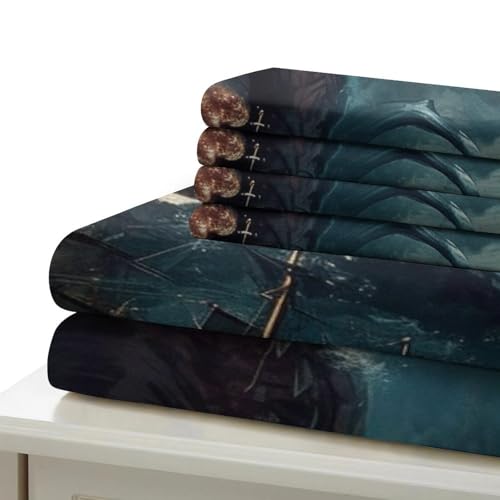 Ensemble de literie requin blanc 3 pièces pour lit simple - 6