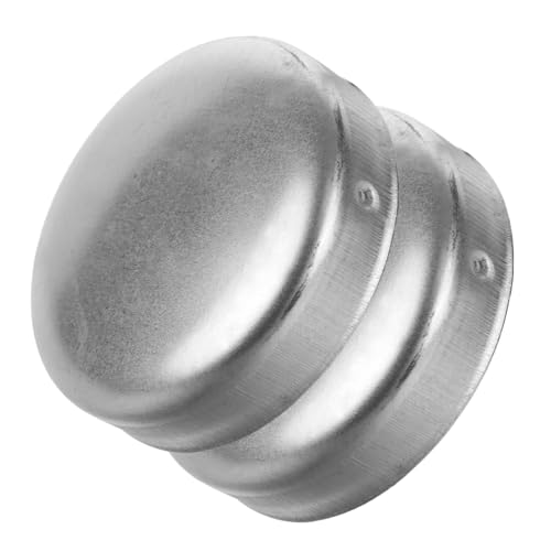 ROMISBABA 2pcs Warning Column Post Caps Metal for External Post Easy Installation Without Tools Collision Design