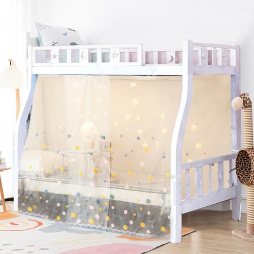 HDSDVNON Mosquitera For Literas En Dormitorios Universitarios - Cortina De 4 Postes con Mosquitera Resistente, Ideal For Camas Individuales O Matrimoniales(#7,#15)
