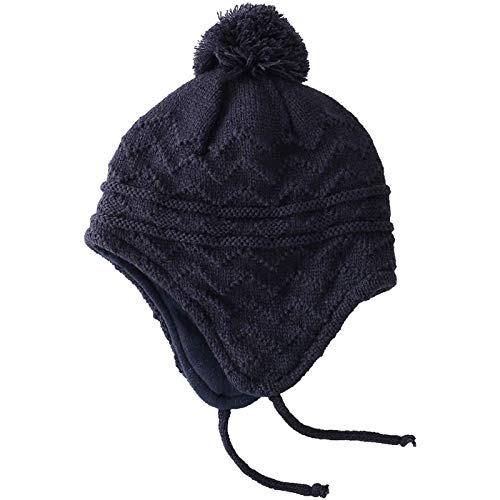 Image of Kids Winter Beanie Hat Mittens Set Warm Fleece Hat Baby Toddler Knitted Hat & Gloves for Boys, Girls