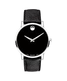 reloj movado precio mexico  Movado Museum 0607194 - Reloj para hombre, esfera negra clásica, piel negra