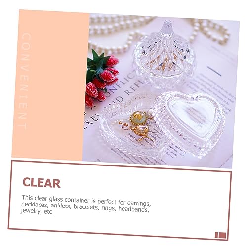 Boîte à bijoux transparente en verre protégeant l'éclat - 7