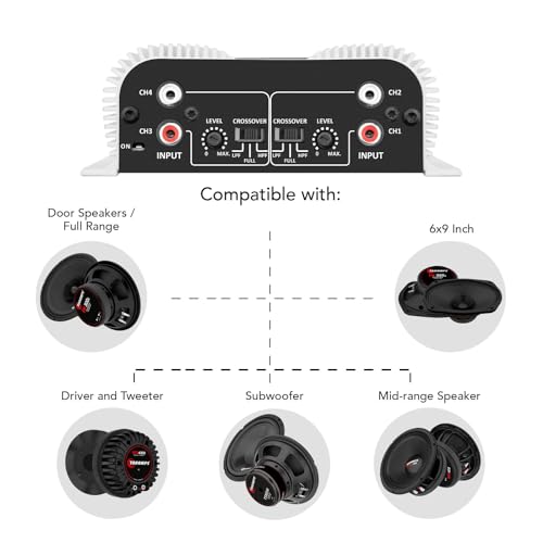 Taramp'S TA-TS400X4 Taramps Ts 400X4 400 Watts Rms 4 Channels Full Range Car Audio Amplifier thumb #8