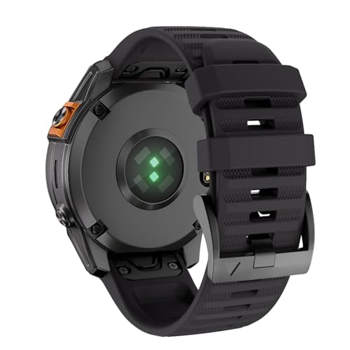 NEYENS Correa de reloj de 22 mm para Garmin Fenix ​​6 Pro/Fenix ​​6/ ​​7/ ​​7 Pro/ ​​5/Epix Pro 47 mm, correa de silicona suave de ajuste rápido de 22 mm para Garmin Forerunner 965/955/945/935(Black)