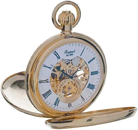Rapport London, Mechanical Half Hunter Gold Plated Pocket Watch