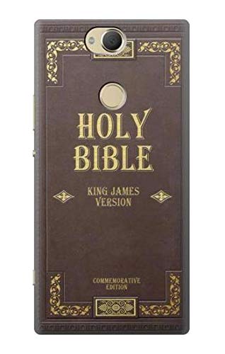 R2889 Holy Bible Cover King James Version Case Cover for Sony Xperia XA2 Plus