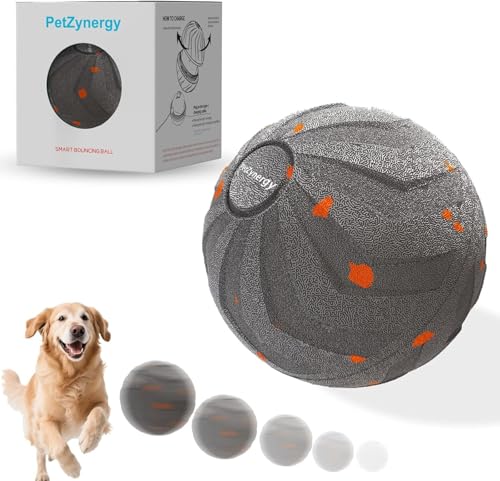 Vskd 犬のおもちゃ 自動 犬 ボール電動 ペット用 動くボール Type-C充電式 知育玩具 頑丈 大型犬 ストレス解消 運動不足対策 跳ねるボール 引力ボール 猫用 玩具ボール 室内遊び インタラクティブ ペットトレーニング お留守番 おもちゃ ギフ