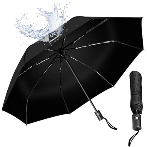 Lista de Sombrillas más recomendados. 50 ZENSUKYE Paraguas Plegable De Automático, Paraguas de Viaje Resistente al Viento para la lluvia, Sombrillas Impermeable a Prueba De Viento De Resistencia UV lluvia y Sol para...