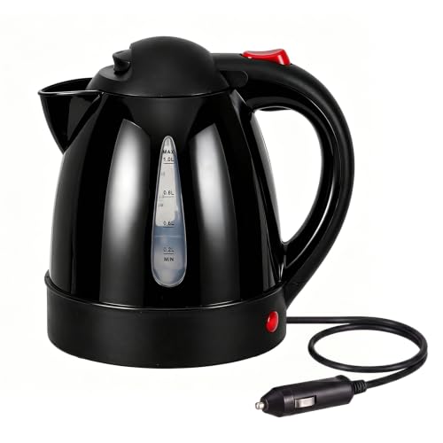 Hervidor eléctrico portátil para auto 12V 1L acero inox miniatura 1