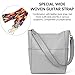 BOSTANTEN Women's Leather Designer Handbags Tote Purses Shoulder Bucket Bags Grey