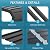 10x15 FT Heavy Duty Metal Carport Kits with Galvanized Steel Roof, Outdoor Carport Canopy Enhanced Base, Multi-Purpose Extra Large Car Tent Garage Shelter for Car, SUV, Truck and Boats, Black