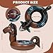 MewVeer Pool Floats, Funny Pool Floaties Inflatables Rafts for Outdoor Water Lounge, Brown Horse Pool Swimming Ring for Beach Party & Tubes Pool Toys Float for Adults