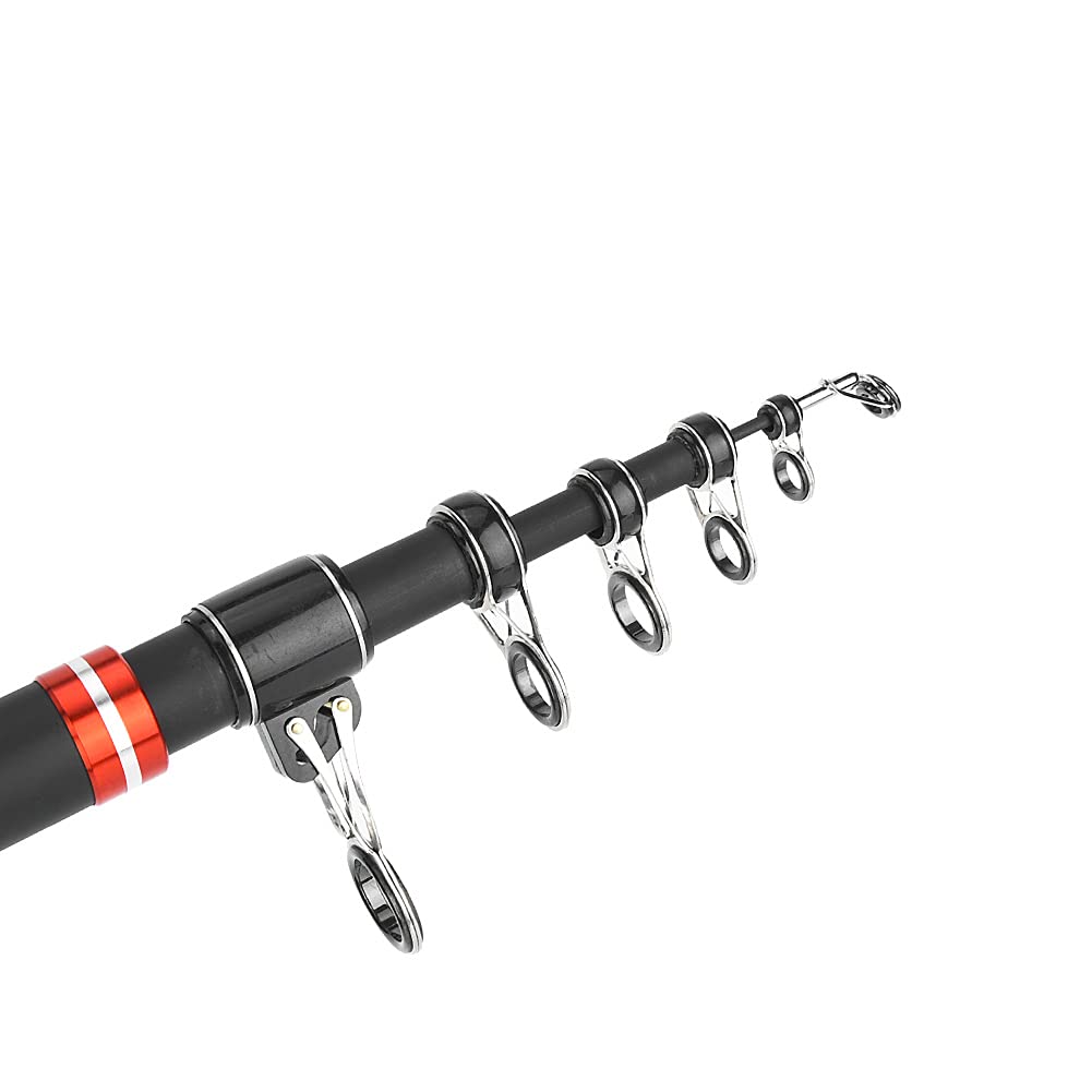 Canna da Pesca in Carbonio Telescopica Portatile Long Shot per Oceani Spiagge Fiumi 4,5 M 5,4 M