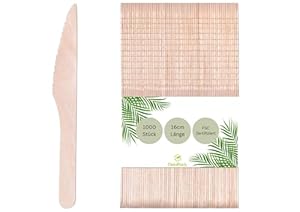 DeinPack 500 Holzmesser Birke 16cm Einweg