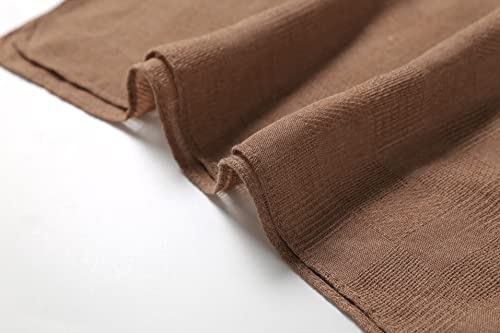 Jeelow Lightweight Scarves Fashion Light Shawl Beach Wrap For Women (Light Brown) #TOP6