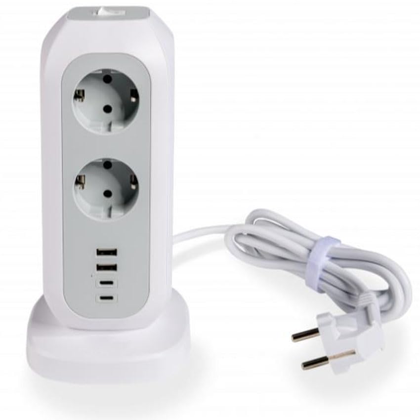 Cuadro de distribución Compacto, 6 Salidas, protección contra sobrecargas; Ideal para gestión eléctrica y distribución de energía en viviendas.