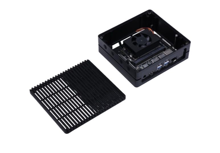 Image of Seeed Studio reComputer J4012-Edge AI Device with Jetson Orin NX 16GB Module, 4xUSB 3.2, M.2 Key E & Key M Slot, Aluminum case, Pre-Installed Jetpack System with NVIDIA Jetpack on 128GB NVMe SSD