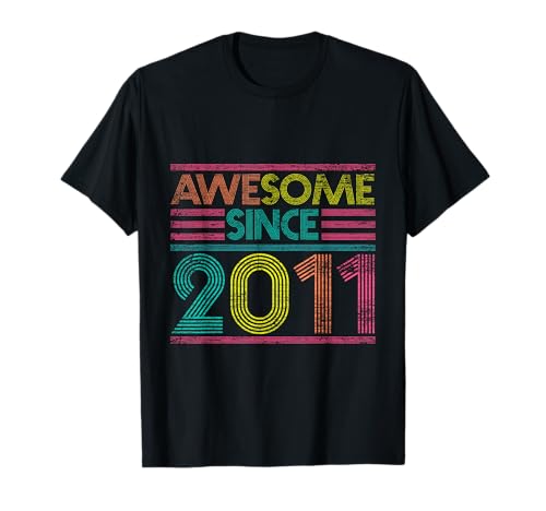 Awesome Since 2011 13th Birthday Gifts 13 Years Old T-Shirt Awesome Since 2011 13th Birthday Gifts 13 Years Old T-Shirt