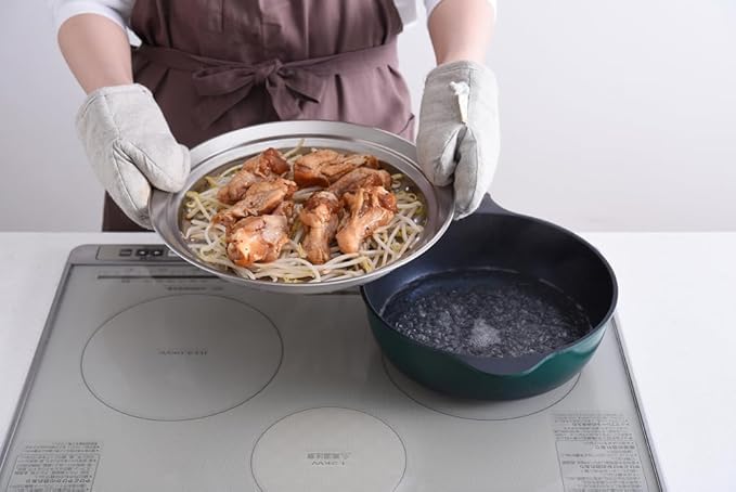 す*3様 シャスール⭐︎蒸し器のみ Amazon | のせるだけで簡単 蒸し器 24～26cm フライパンで蒸し料理 蓋