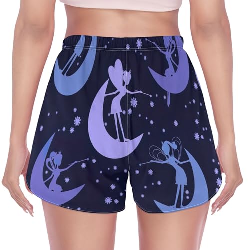 Silhouette Fairy Kid Bermuda atlética infantil cintura alta feminina leve para academia esportiva, S