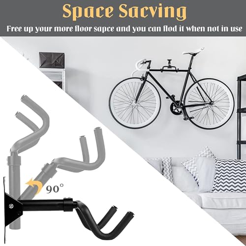 Support mural pour vélo réglable et stable avec une capacité maximale de 30 kg