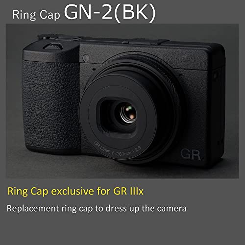 RICOH GN-2 para GR IIIx anillo protector de lente negro repuesto 2