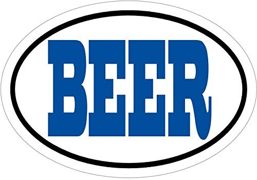 ION Graphics Blue Beer Vinyl Magnet - Retro/Pub Style Decorative Vinyl Magnet - 4.7 x 3.3 inch - 1 Count