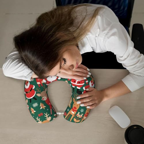 Almohada cervical de espuma viscoelástica para viaje miniatura 6
