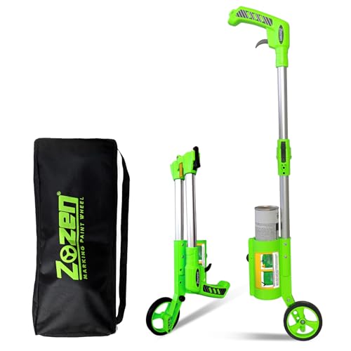 zozen Foldable Marking Paint Wand, with Carry Bag/Adjustable Line Widths, Used with Side-Push Inverted Marking Spray Paint, Industrial Paint Sticks for Sports Field, Parking Lot & Utility Marking