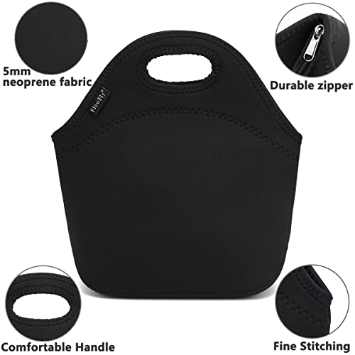 Flowfly FW-US-NLB1-B01 Neoprene Kids Lunch Box Insulated Soft Bag Mini Cooler Thermal Meal Tote Kit thumb #1