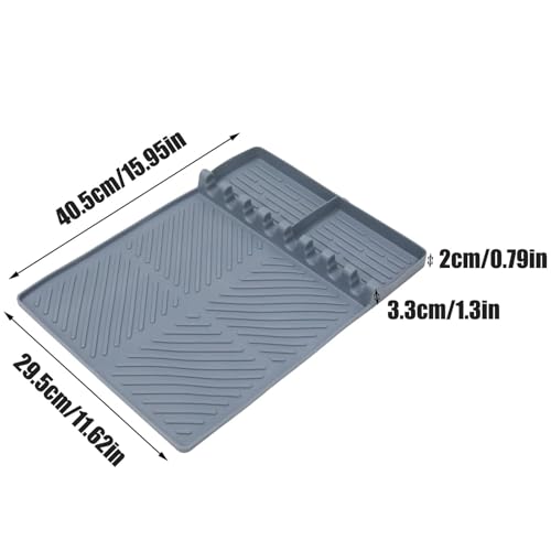 Alfombrilla de silicona premium para encimera de diseño resistente y lavable 8