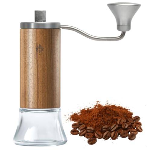 Comparison: Best Eureka Manuale Grinder 10 Eureka Baby Grinder, Manual Coffee Grinder, Hand Coffee Grinder, Portable Burr Coffee Grinders for Home, Camping and Travel, Burr Coffee Grinder With Stepped Burr Adjustment System - (Walnut)