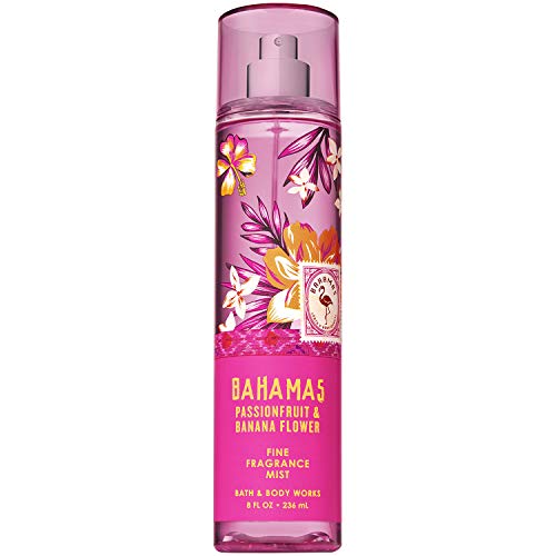 Bath and Body Works BAHAMAS - PINK PASSIONFRUIT & BANANA FLOWER Fine Fragrance Mist 8 Fluid Ounce (2019 Edition)