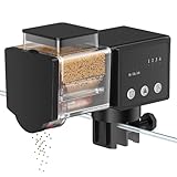 Pawfly Automatic Fish Feeder for Aquarium, 85 mL Auto Fish Feeder Automatic Dispenser, Adjustable Auto Fish Food Dispenser with Timer, Fish Food Vacation Feeder, Battery Operated (Not Included)