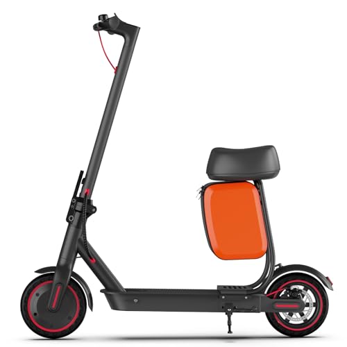 Electric Scooter Adults with Seat Bag, Folding E-Scooer up to 19 MPH & 21 Miles,...