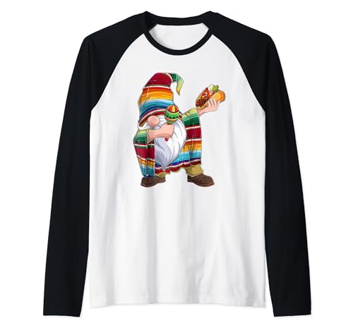 Cinco De Mayo Boys - Dabbing Gnome México 5 de mayo, 5 de mayo Camiseta Manga Raglan