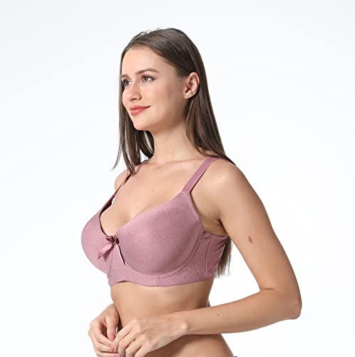 Image of Viola's Secret 6 Pack of Color Print T-Shirt Bras B Cup C Cup and D Cup