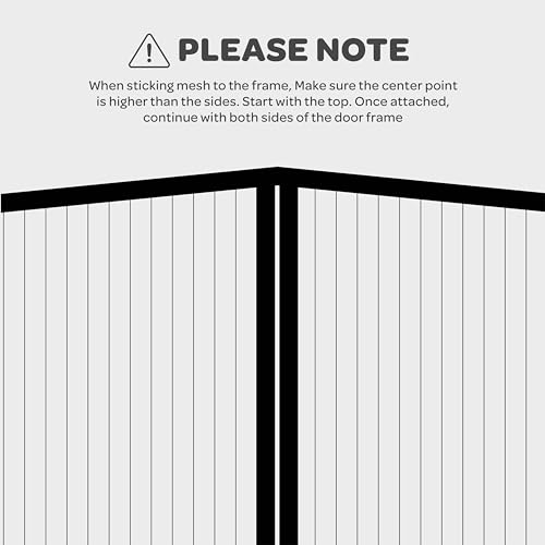 Hands-Free Magnetic Screen Door, Heavy Duty Fiberglass Self Sealing Screen Door Mesh Protector, Pet & Kid-Friendly, Stay-Open Buckle Keeps Bugs Out While Nature in, (38" x 83") by SEWANTA - Used condition - Image 9
