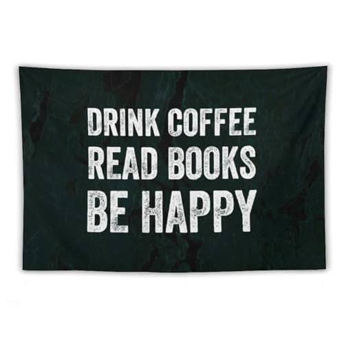 Tapiz de pared para rincón de lectura y café, decoración hogareña de salón, 60x90"