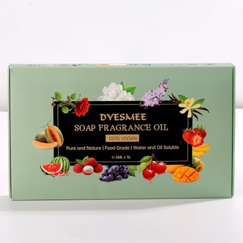 Aceite Aromático para Jabón, 16 x 6 ml de Aceite Aromático para Hacer Jabón, Juego de Aceites Aromáticos Líquidos para Bombas de Baño Caseras, Slime, Velas, Lociones, Cosméticos y Aromas para el Hogar - imagen 2