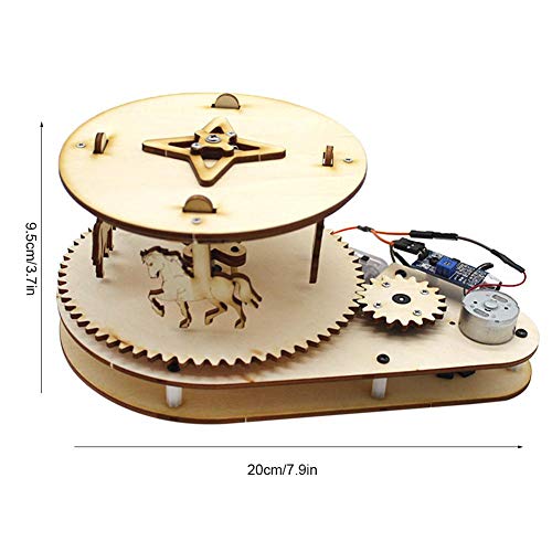 Caixas de música carrossel, cavalo de carrossel de indução automática, para promover a interação pai