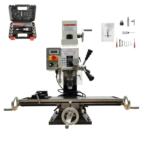 LGXEnzhuo 27.5'×7' Benchtop Milling Machine 50-2250RPM Mini Metal Drill Lathe...