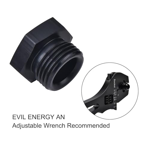 EVIL ENERGY 4AN Block off Cap ORB Plug Fitting Adapter Male Aluminum 2PCS by EVIL ENERGY - Used condition - Image 5