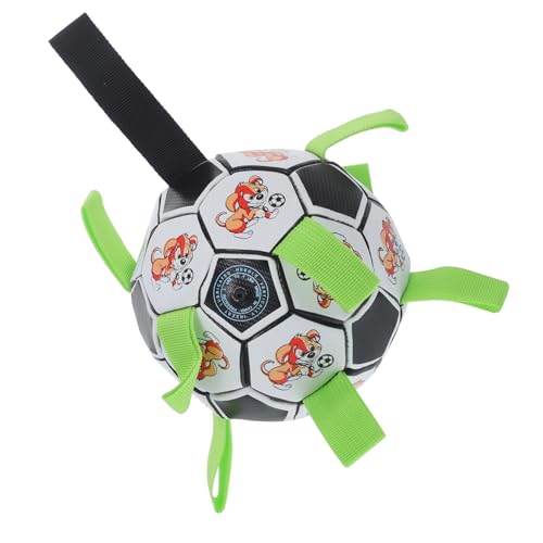 VERDANVERSE 屋外用犬用サッカートイ ペットインタラクティブおもちゃ 噛むおもちゃでストレス解消 小型犬 中型犬 大型犬対応の素材製