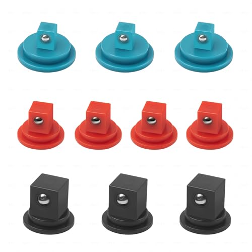 Image of PINOZE 10PCS Magnetic Socket Holder Organizer Clips Set - 3pcs 1 /4 inch DR, 4pcs 3 /8 inch DR, 3pcs 1 /2 inch DR - For Aluminum Alloy Socket Rail Trays